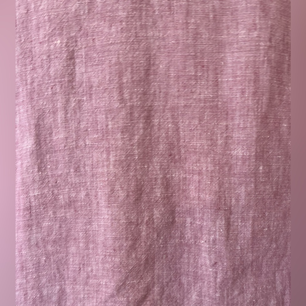 Soft Surroundings Linen Lavender Pink Shift Dress - Picture 5 of 6